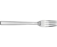 Alessi Ovale Tafelgabel, Edelstahl, Silber, 20 x 4 x 2.5 cm, 6-Einheiten