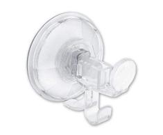 gimi Super Bingo Crystal Hakenleiste Saugnapf, Kunststoff, transparent, 9 x 9 x 9 cm