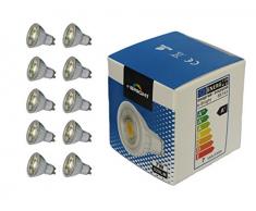 e-Bright LED Lampen, Glas, GU10, 7 W, Natur, D50x56mm, 10 Stück