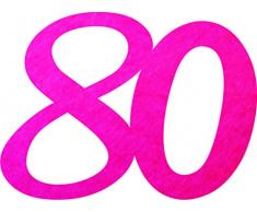 Petras Bastel News Streudeko, Fliz, pink, 18 x 12 x 3 cm