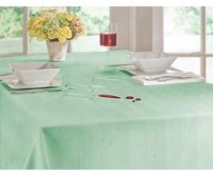 Arlee Essentials Tischdecken aus Mikrofaser, auslaufsicher, elegant, auslaufsicher 52 x 52 salbeigrün