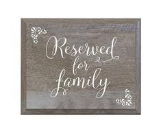 LIFESONG Meilensteine vorbehalten für Familie Deko Hochzeit Party Schilder für und Empfang für Braut und Bräutigam (8 x 10)