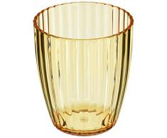 Carnation Home Fashions Ribbed Acrylic Tumbler, Cerulean Blue