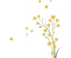 Indigos 4051719738506 Wandtattoo MF219 Gras Ranke Tribal Blatt Blume Pflanze 96 x 85 cm