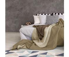 Summer Q-SUMMER-tortora/panna-2P Sommer Steppdecke Turteltaube/creme, 100% Microfiber, 2 PLÄTZE