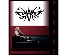 INDIGOS 4052166024488 Wandtattoo w140 Augen, Ornamente, Fantasy Wandaufkleber 120 x 70 cm, violett