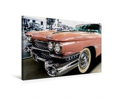 Premium Textil-Leinwand 75 x 50 cm Quer-Format Retro Auto - USA | Wandbild, HD-Bild auf Keilrahmen, Fertigbild auf hochwertigem Vlies, Leinwanddruck von Autofreund