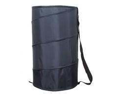 American Dream Wäschekorb, 45,7 x 76,2 cm, faltbar, einfarbig, einfarbig schwarz