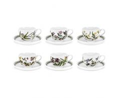 Portmeirion Botanic Garden Teetasse mit Untertasse, traditionelle Form