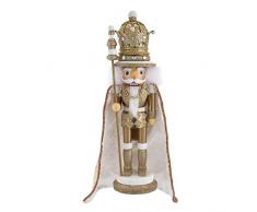 Kurt S. Adler 17.5-Inch Hollywood Gold King Nutcracker Nussknacker, Mehrfarbig