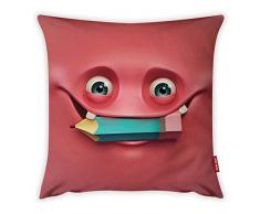 Bonamaison Dekorativ Kissenhülle, Kissenbezug, Zierkissenbezug, Wohnkultur, Für Sofa, Kaffeestube, Größe: 45X45 cm - Entworfen und hergestellt in der Türkei