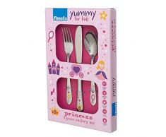 Kinder Besteck Set mit Motiv, Besteck Kinder ab 3 Jahre, für kleine Hände, Kinderbesteck Set, Geschenk für den Geburtstag