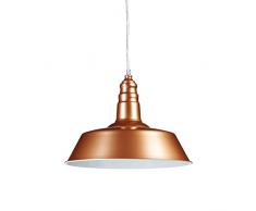 Relaxdays Pendelleuchte Industrie, Deckenleuchte aus Metall, Deckenlampe, Hängelampe, HxBxT: ca. 116 x 36 x 36 cm, grau
