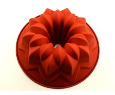 Pati-Versand Silikonform, Silikon, Rot, Durchmesser: 240mm Höhe: 100mm