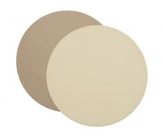 CREATIVE TOPS Platzsets, rund, 29 cm, cremefarben/Taupe
