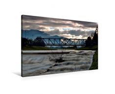 Premium Textil-Leinwand 90 x 60 cm Quer-Format Schmelzwasser aus dem Schwarzwald - Die Elz bei Wasser | Wandbild, HD-Bild auf Keilrahmen, Fertigbild auf hochwertigem Vlies, Leinwanddruck von Ingo Laue