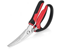 Heavy Duty Küche Schere | Spülmaschinenfest Edelstahl | Mehrzweck Profi Geflügelschere – toll für Schneiden Fleisch, Huhn, Knochen, Fisch, Spiel, Blumenarrangements und andere Lebensmittel