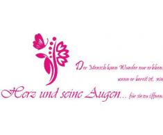 INDIGOS 4051719354485 Wandtattoo, Vinyl, rosa, 60 x 10 x 10 cm