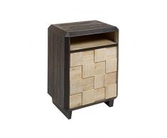 BigBuy Home Nachttisch, Fichte, MDF, 69 x 50 x 38 cm, Mehrfarbig, Einheitsgröße
