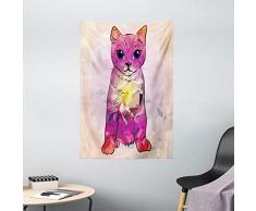 ambesonne Wand Art Decor Golden Gate Bridge in San Francisco Szenerie zum Aufhängen Art Arbeit für Wände Wohnzimmer Schlafzimmer Decor One Of A Kind Maschinenwaschbar mit glänzend Seidiger Satin, Multi 6, 40 W By 60 L