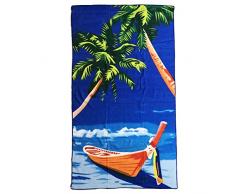 allgala Oversize 127 x 177,8 cm Mikrofaser Strandtuch X-Large Boot