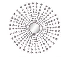 Patton Wall Decor Spiegel, Metall, Silber