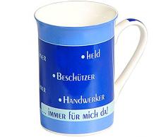 Kesper Tasse Papa du bist Immer fÃ¼r Mich da aus Porzellan, bunt 9 x 9 x 14 cm