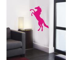 INDIGOS 4052166132923 Wandtattoo W603 Tribal schönes stehendes Pferd Wandaufkleber 80 x 61 cm, pink