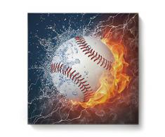 Ölgemälde für Schlafzimmer, Wohnzimmer, Dekoration, lustiger Elefant, sitzend auf der Toilette, Tier-Muster, Büromuster, gespannt mit Holzrahmen, fertig zum Aufhängen 12 x 12 Inch Water Fire2yag1444