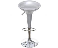 Galileo Casa Barhocker Silver 39x43x66/87, Stahl, silberfarben