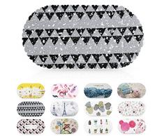 Merdes Rutschfeste Badematte, Rutschfeste Duschmatte, Badewannenmatte mit Rutschfesten Saugnäpfen, 38,1 x 68,6 cm Black Triangle