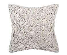 WJ jw Baumwolle Stricken Kissenbezug Dekorative Lichterkette Kissen Home Sofa Bett Stuhl Decor Kopfkissen, Baumwolle, a, 17x17 Inch