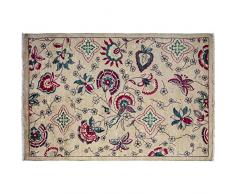 Solo Rugs Arts & Crafts Handgeknüpfter Läufer One of a Kind, handgeknüpfter Teppich 4 0 X 6 1 Elfenbeinfarben