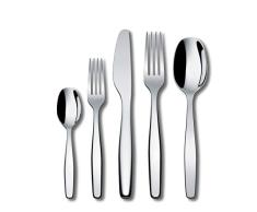 Alessi ANF06S5 Itsumo Besteckset 5-teilig, Stainless Steel, Edelstahl