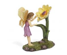 Marshall Home and Garden Dekofigur Morning Dew Fairy Floral Gelb 4 x 3