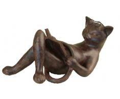 Youngs s Lesung für Katzen aus Kunstharz Figur, Mehrfarbig, 34