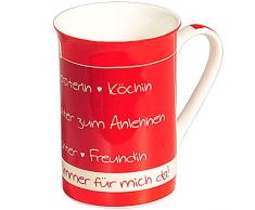 Kesper 45018 Tasse Mama Du Bist Immer fÃ¼r Mich Da! aus Porzellan, bunt, 9 x 9 x 14 cm