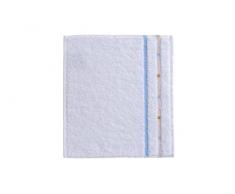 Vossen Quadrati Uni Waschlappen / Seiftuch 3er Set Größe: 30 x 30 cm Farbe: 001 / weiss / bleu S8376/09103