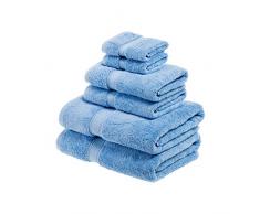 Handtuch aus ägyptischer Baumwolle Modern 6PC Set hellblau
