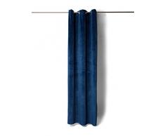 TOM TAILOR T-French Velvet Ösenschal, Textilien, Blau, 135x245 cm