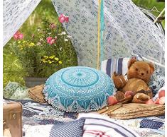 Goverdhan Tapestry 81,3 cm Blau Mandala Boden Kissen Star Kissen Platz Überwurf Cover Dekorative Bohemian