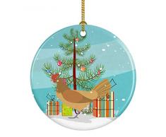 Carolines Treasures Weihnachtsbaum, Abessinischer Katze, Keramik Hühner - Friesenhuhn 3 in Mehrfarbig