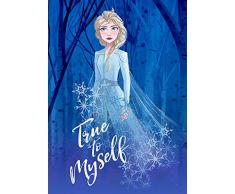 Komar Disney Wandbild Frozen 2 ELSA True to Myself | Kinderzimmer, Babyzimmer, Dekoration, Kunstdruck | ohne Rahmen | WB074-50x70 | Größe: 50 x 70 cm (Breite x Höhe)