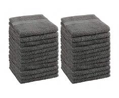 Goldfarbene Textiles Handtücher aus Baumwolle, bleichfest, für Salons, 40,6 x 68,6 cm, 100% ringgesponnene Baumwolle, bleichsicher, zum Trocknen von Haaren grau