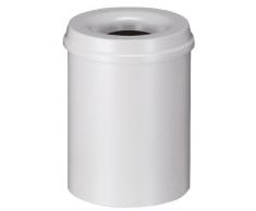 V-Part Selbstlöschender Papierkorb, 15 Liter, grau