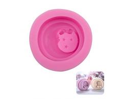 WANDIC Silikonform, 1 Stück Mond Baby Dekorierform, dicke Seife Herstellung von Seife, Kerze, DIY Handwerk