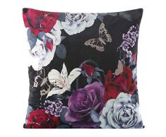 Eurofirany Kissenbezüge Kissenhüllen Couchkissenbezüge Sofakissenbezüge Dekorationskissen Doppelpack 2er Set Kopfkissenbezüge Dekokissen Sitzkissen, Stahlgrau, 45X45 cm, 2