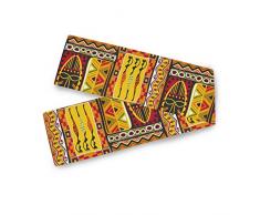 AUUXVA WXLife Tischläufer afrikanische Frauen geometrischer Druck Tischdecke Dekorative 33 x 178 cm Tischläufer für Küche Urlaub Hochzeit Esstisch Party Bankett Dekor 13x90(in) Mehrfarbig