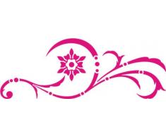 INDIGOS Wandtattoo, Vinyl, pink, 120 x 43 x 1 cm