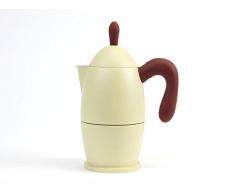 Guzzini Zaza Kaffeemaschine 3 Cup Metallic, Acryl, gelb, 0,1 x 0,1 x 0,1 cm